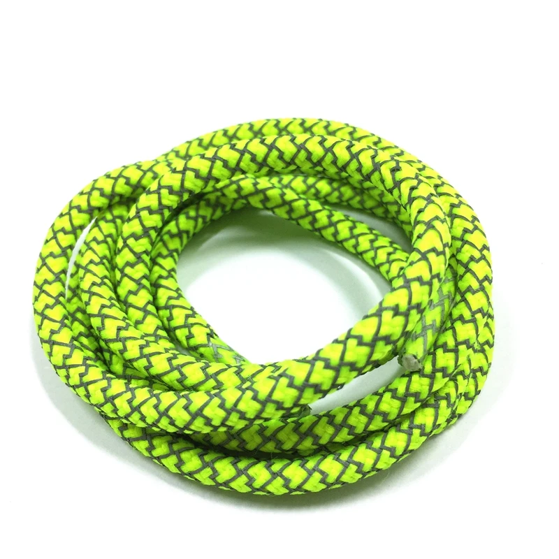Wholesale boot use colorful reflective rope laces for sale