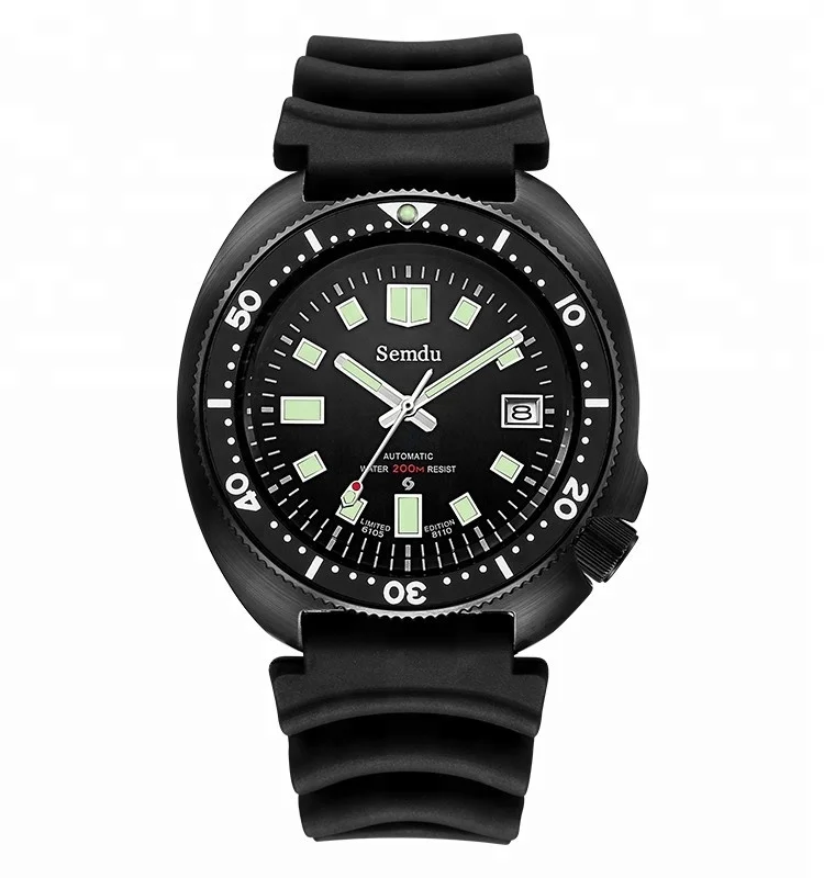 
Ready to Ship Stainless steel japanese NH35 Automatic 200 meter dive watch 