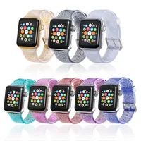 

Tschick For Apple Watch Band 42mm 44mm, Women Glitter Soft TPU Sports Watch Band Strap for Apple Watch Series 4/3/2/1-42mm 44mm