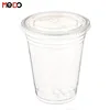 Disposable Clear Plastic Cups with Lids Clear Translucent Party Drinking