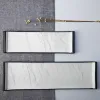 Ceramic dinnerware rectangle tray manufacturer latest wholesale price porcelain plate japan restaurant black crockery plates