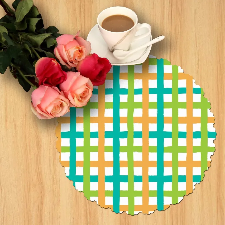 40cm Round Circle Placemat,Clear Plastic Placemat,Dining Table Place