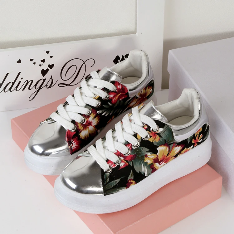 Popular Floral Platform Sneakers-Buy Cheap Floral Platform