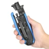 Adjustable Coax Cable Crimper Stripper Compression Hand Tool Coaxial Compression Plier Crimping Tools for F RG59 RG6 RG11