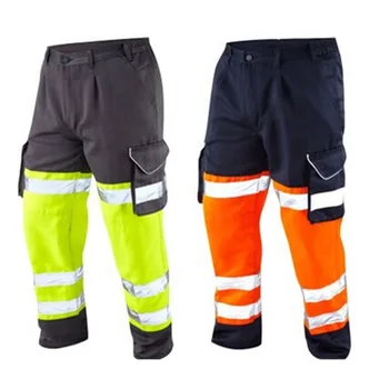 hi vis cargo work pants