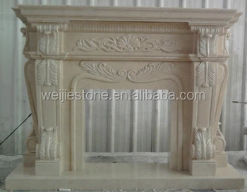 Accept Customized Marble Freestanding Wood Burning Outdoor