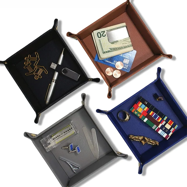 High Grade Valet Tray Organizer Pu Leather Jewelry Tray Buy Travel