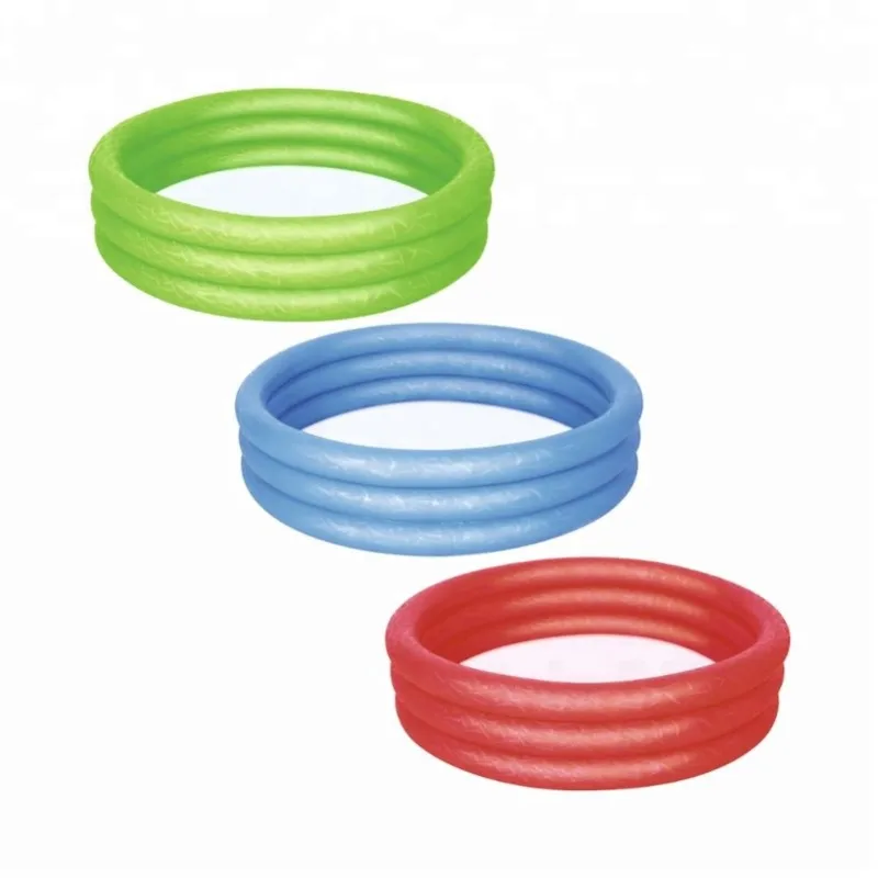 

Bestway 51024 3 Rings Pool 102x25 cm Children's Pool Bath Fun, As picture