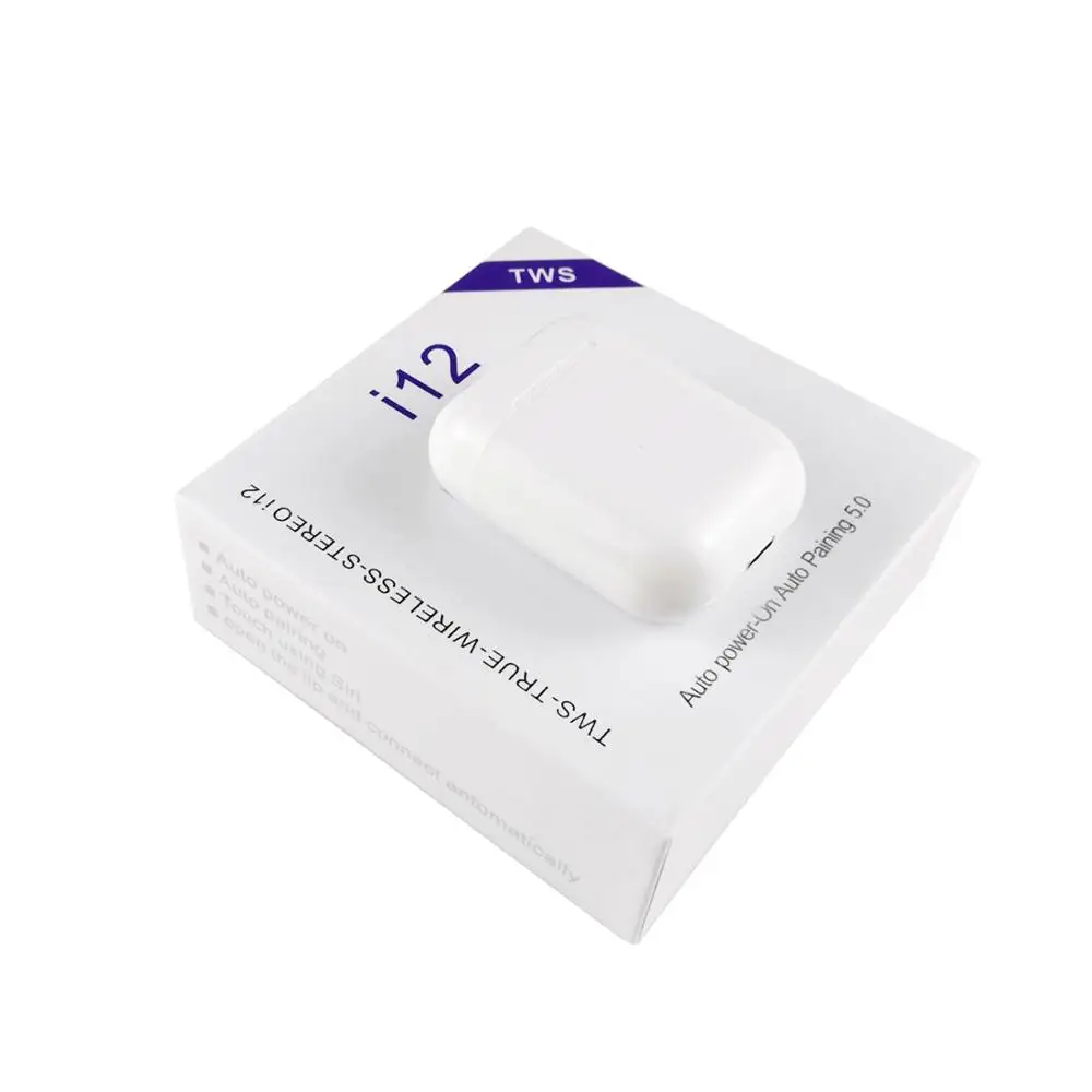 i12 wireless bluetooth 5.0 touch function tws earbuds