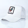 Adjustable Cotton Flexfit Male Trucker Hat Animal Embroidery Patch Baseball Cap Nylon Mesh Trucker Mesh Sport Hat