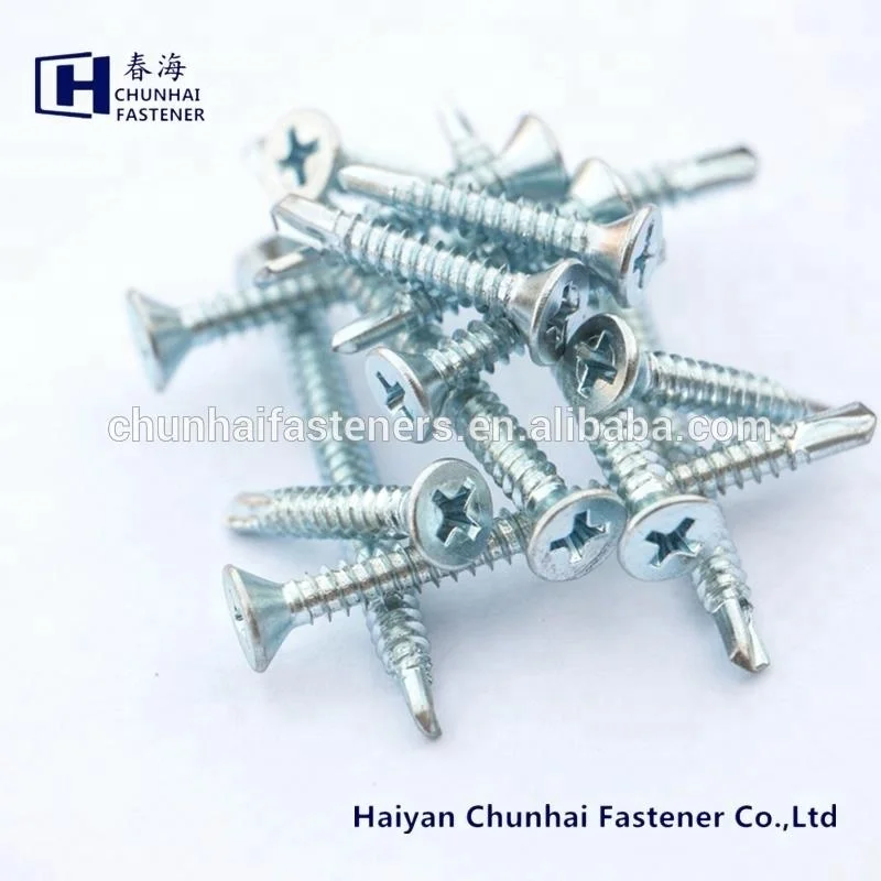
philip flat head self tapping screw galvanized 