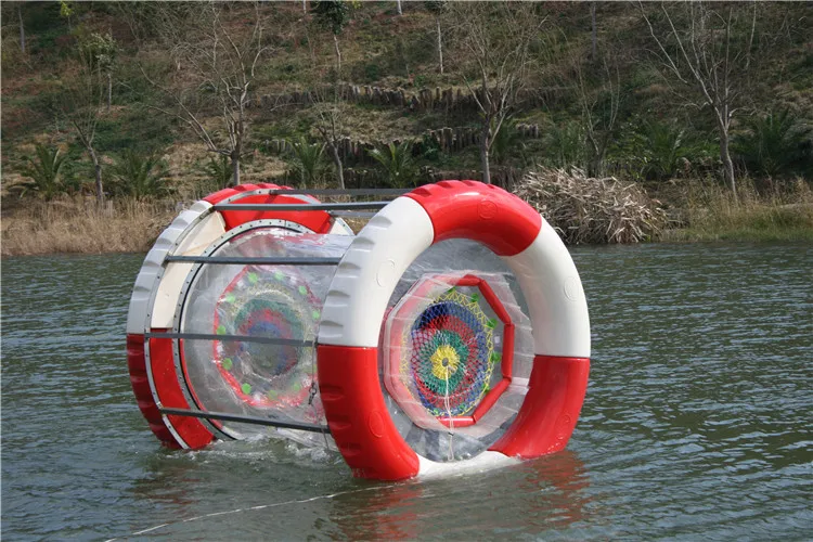 water wheel inflatable pool toy