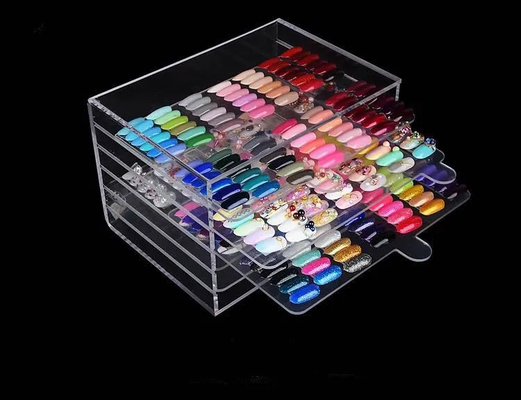 
nail art clear design display stand clear display board 