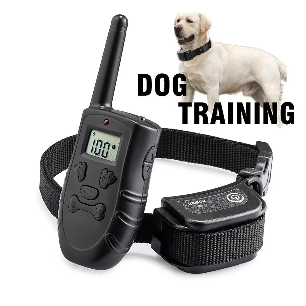 vibration bone shell no shock anti bark collar rechargeable and waterproof 7 levels of vibration and beeper