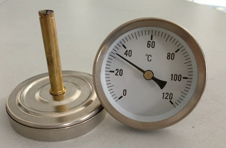 High Quality Bimetal Hot Water Thermometer Industrial Stainless Steel