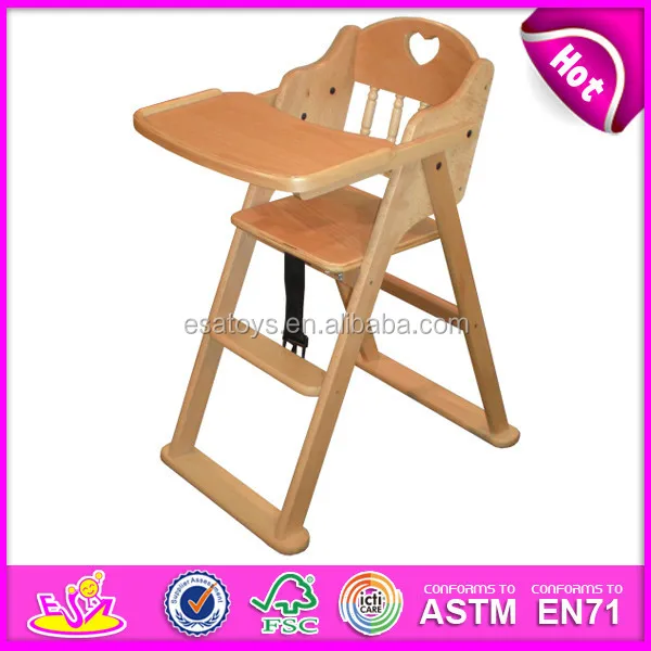 Latest Wooden Folding Feeding Chair 
