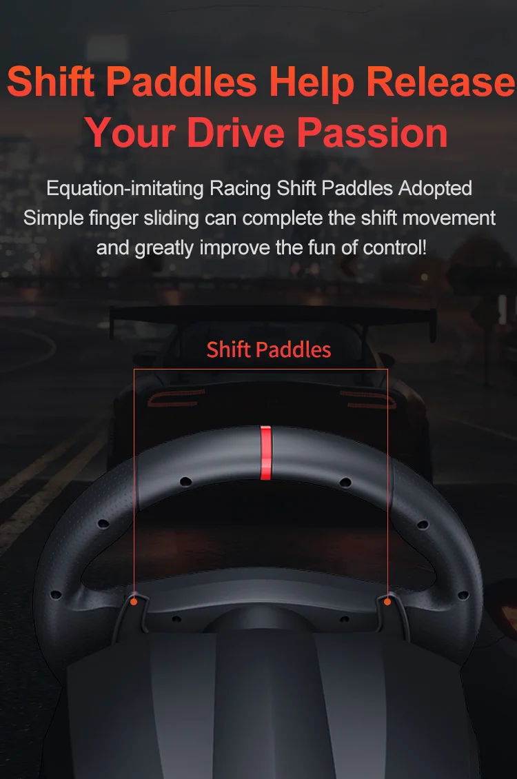 Pxn V900 Newest 900 Degree Steering Wheel Gaming Wired Vibration Gaming Steering Wheel For Pc