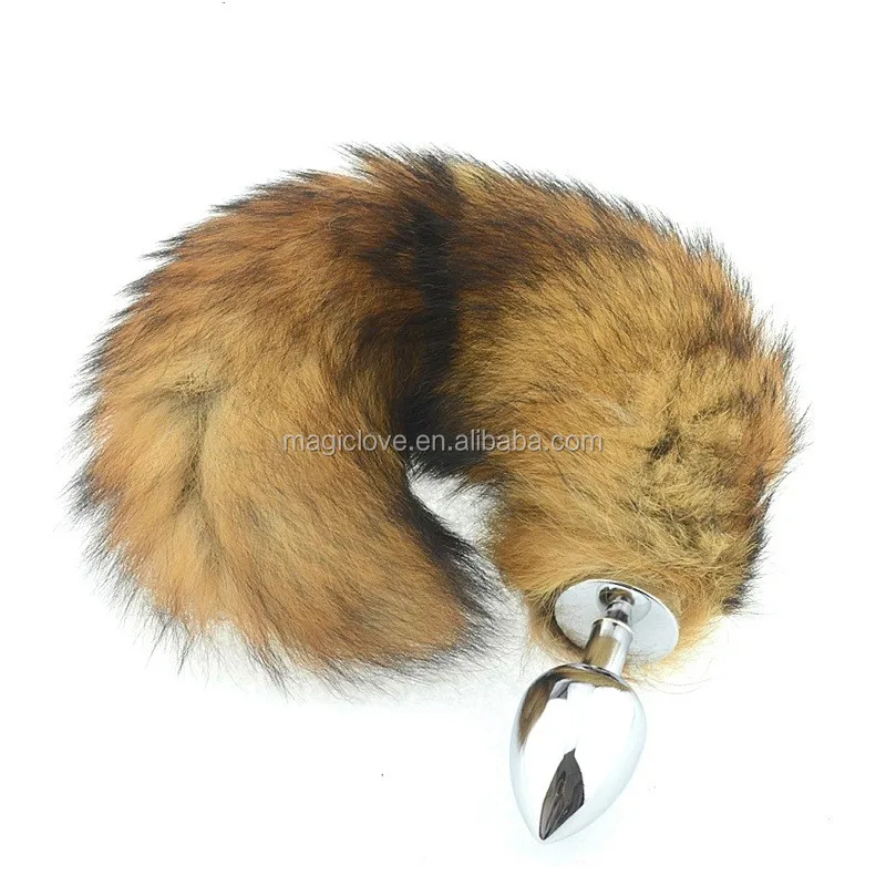 fox tail butt plug sensual toys