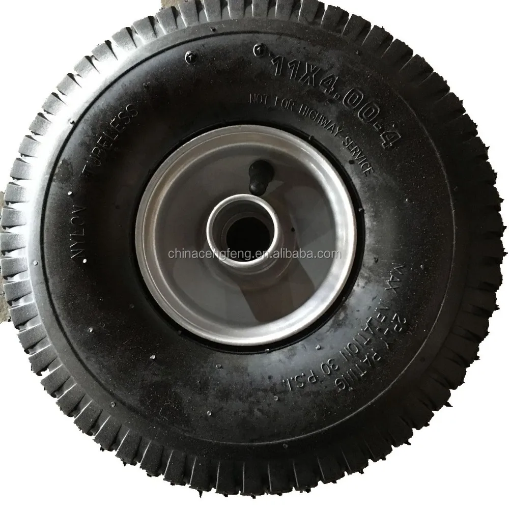 Lawn Mower Tubeless Pneumatic Rubber Wheel Tire 9x3.504 Golf Tyre 9x3