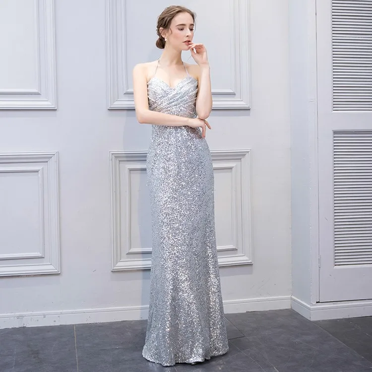 evening gown white color