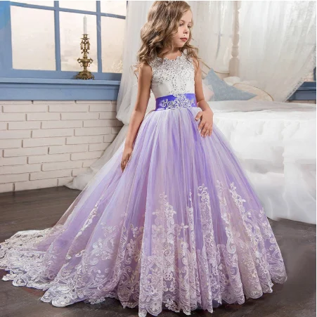

MQATZ Wholesale Kids Evening Ball Gown Luxury Princess Sleeveless Party Dress Fancy birthday party Prom costume