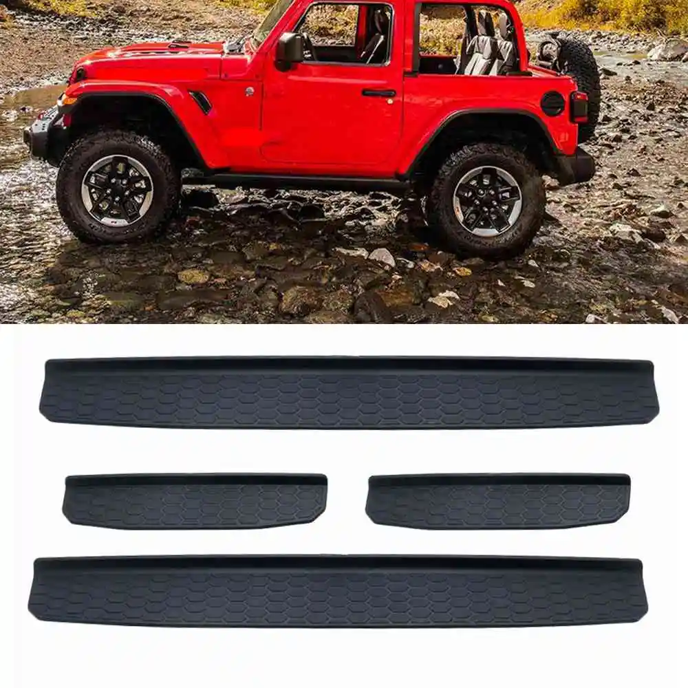 

Door Sill Plate car door guard for jeep wrangler jl 2018 car accessories auto part Door Parts Plastic Scuff Plate guard