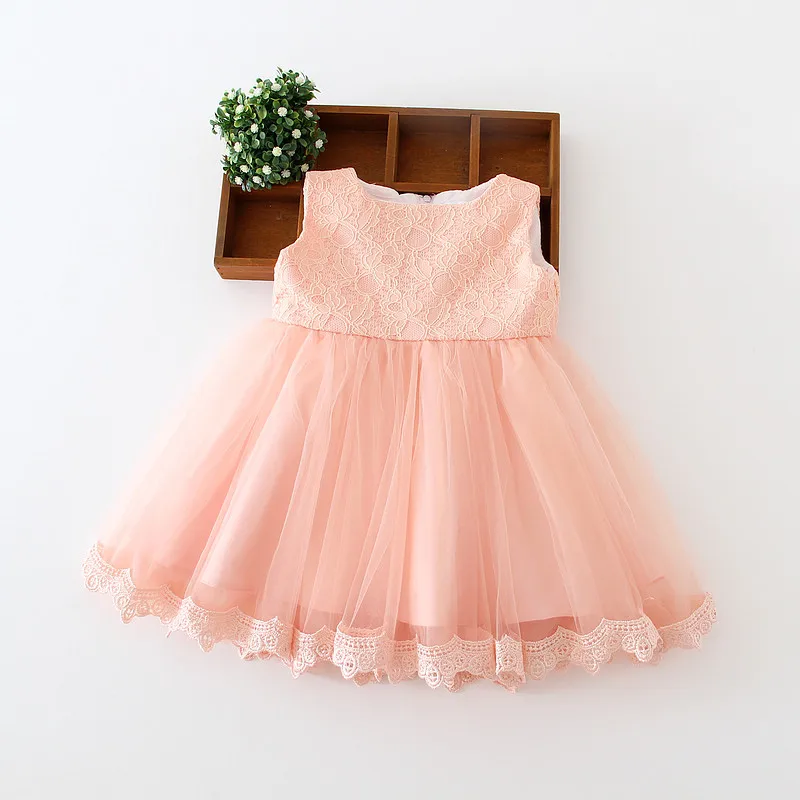 

Blush Baby Girl Dress Baptism Dress for Girl, Ivory;pink