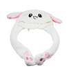 Kawaii Party Gift Halloween Christmas Novelty Party Ear moving LED Plush bunny Hat