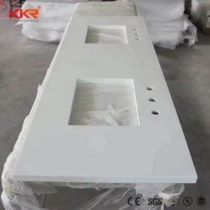 Prefabricated Solid Surface Countertop Blue Quartz Countertops