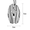 Key Chain Portable Camping Outdoor Mini Metal Key Chains Foldaw