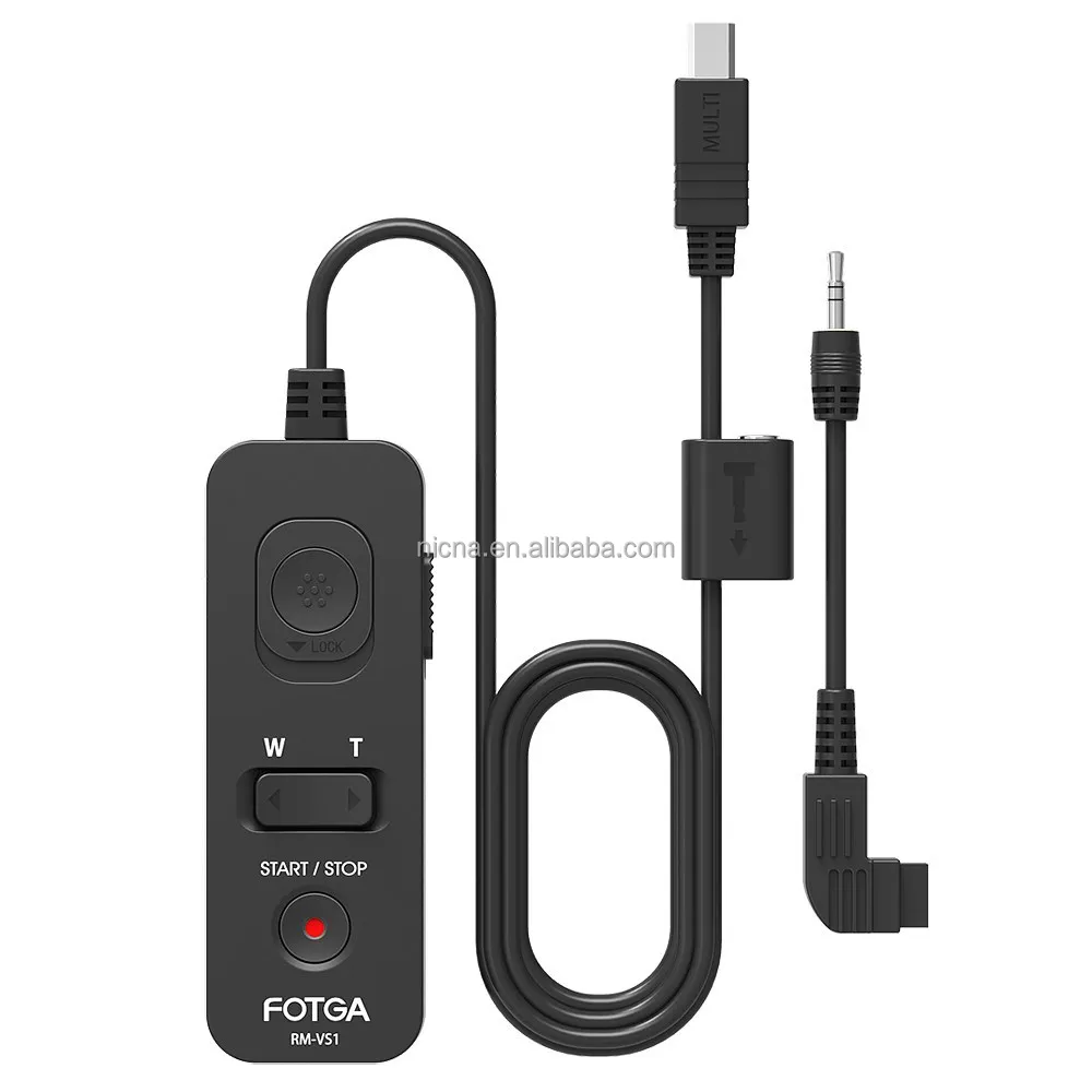 FOTGA remote cord RM-VS1 for Sony cameras as RM-VPR1 also as shutter release cord for Cano n Niko n with optional cable FOTGA remote cord RM-VS1 for Sony cameras as RM-VPR1 also as shutter release cord for Cano n Niko n with optional cable