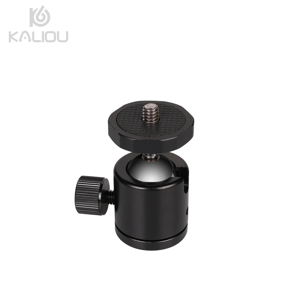

Kaliou Hot New Universal Colorful 360 Degree Swivel Rotating All Metal Mini ball head for Camera Tripod, Black