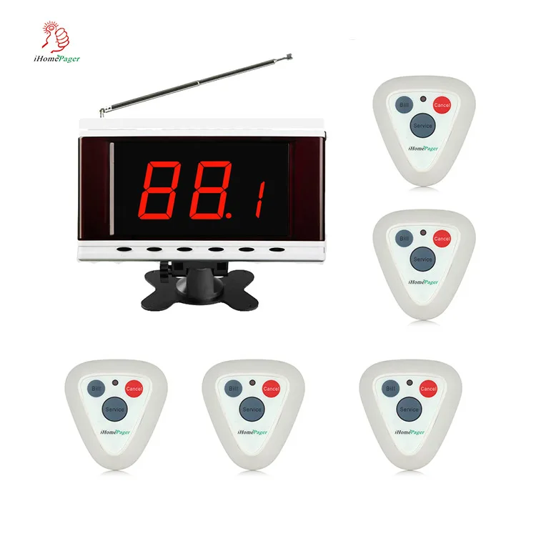 
S611A Digital Restaurant Pager System wireless display screen monitor 
