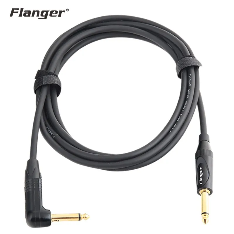 New Guitarelectric Guitar Bass Amplifier Amp Cable Black Rightangle Wire Cable Audio Adapter