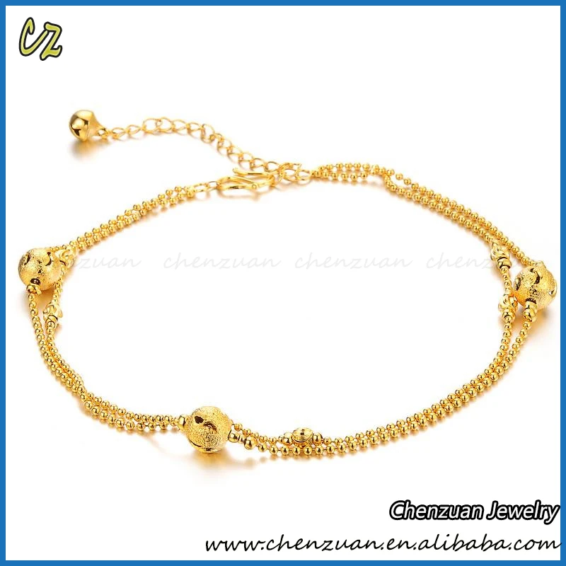 gold anklets for womens