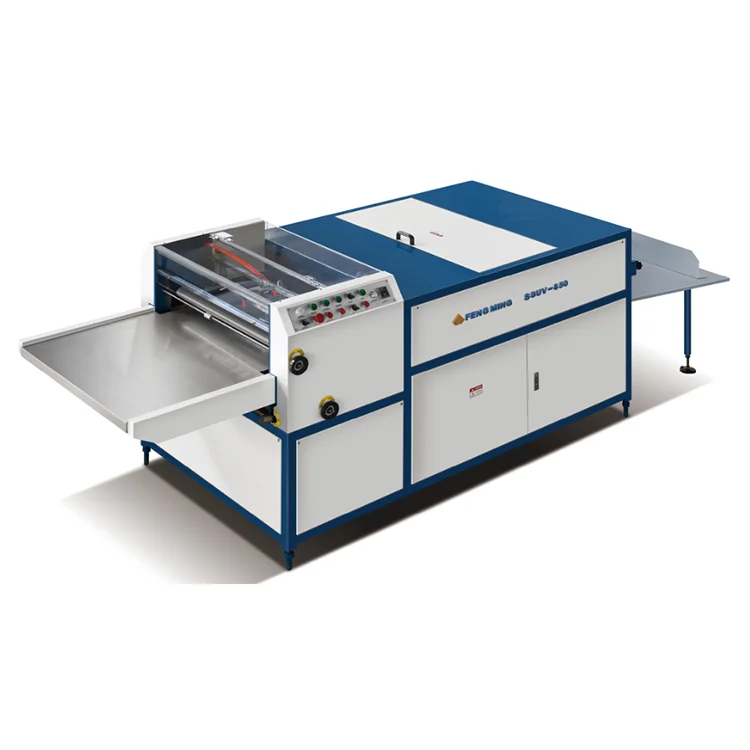 sguv520 高品质中国工厂使用带 520毫米的全光泽 uv 涂布机