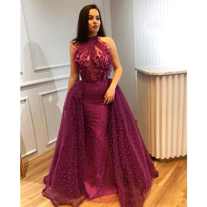 fuchsia evening dress