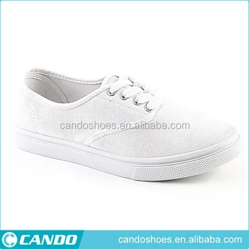 plain white canvas shoes wholesale