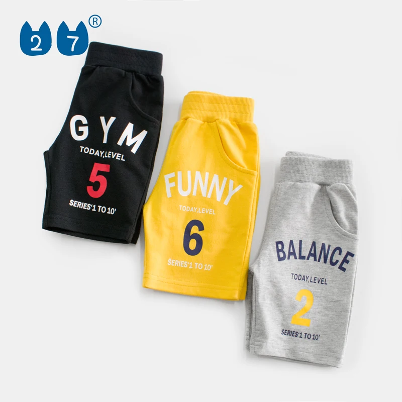 

27kids brand newest style baby three-quarter sport trousers pants for kids