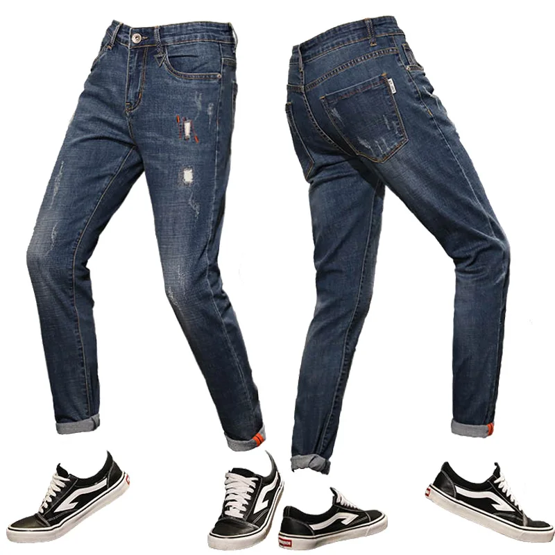 

Wholesale men's jeans Korean version jeans fashion skinny jeans men