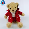 luxury gifts plush teddy bear red windbreaker coat bear