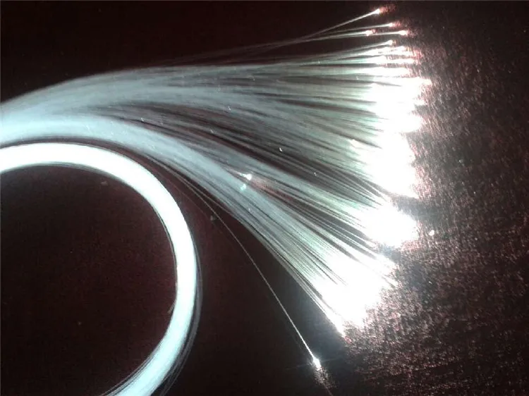 0.25-3.0mm side and end glow fiber optic cable, the material of fiber optic light with high quality