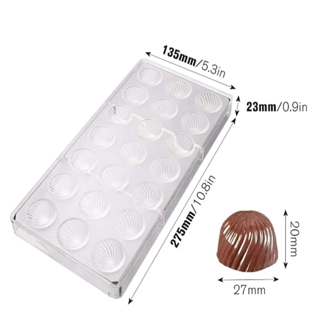 Polycarbonate Chocolate Mold by NuEmporia for Pralines, Truffles, Sweets,  Candies, Bonbon: Diamond Shape. Food Safe, BPA-Free Polycarbonate Plastic :  : Home