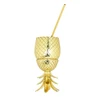 High quality Gold Pineapple shaped mug brass gold Pineapple
