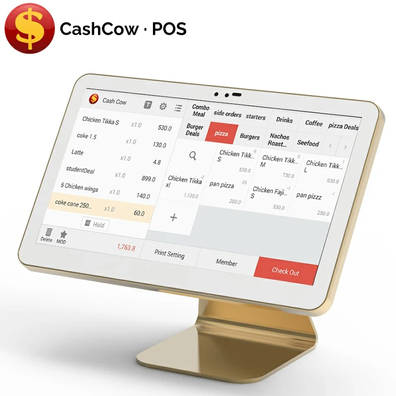 

Cashcow 15.6 inch touch screen pos monitor, Gold