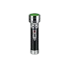 silver head black screw thread pattern metal flashlight in good price