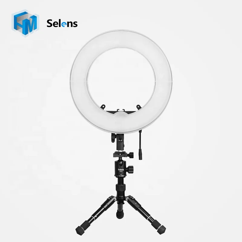 

Selens  40W 180pcs LED Ring Light & Mini Desk Pro Tripod, Black