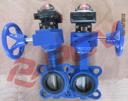 Wafer Handle Butterfly Valve Dn500 With Limit Switch - Buy ...