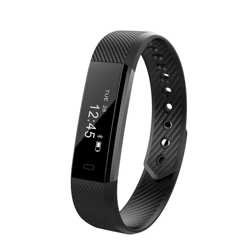 

ID115 Fitness Tracker Smart Watch Smart Band Wireless Bluetooth Sleep Monitor Wristband Running Pedometer, Pink;blue;black;purple;green