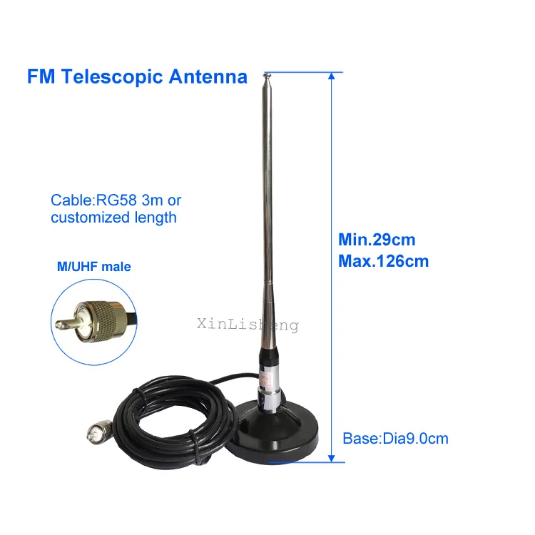 2018 Latest Telescopic Radio Antenna M/uhf 170mhz Fm Telescopic Antenna